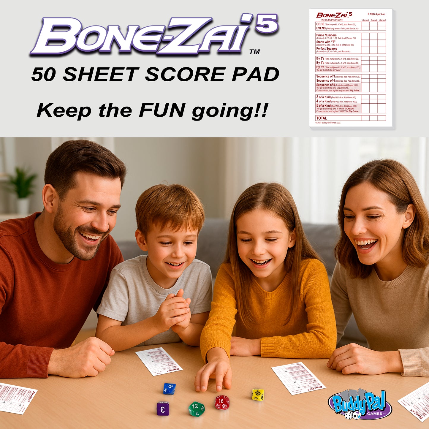 Replacement BONE-ZAI5 Scorepad