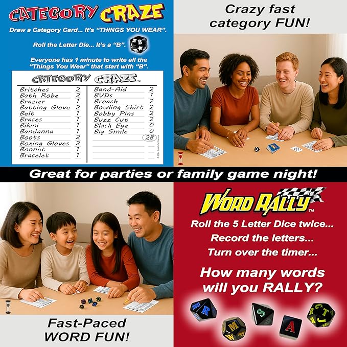 Category Craze / Word Rally Combo Blister Pack